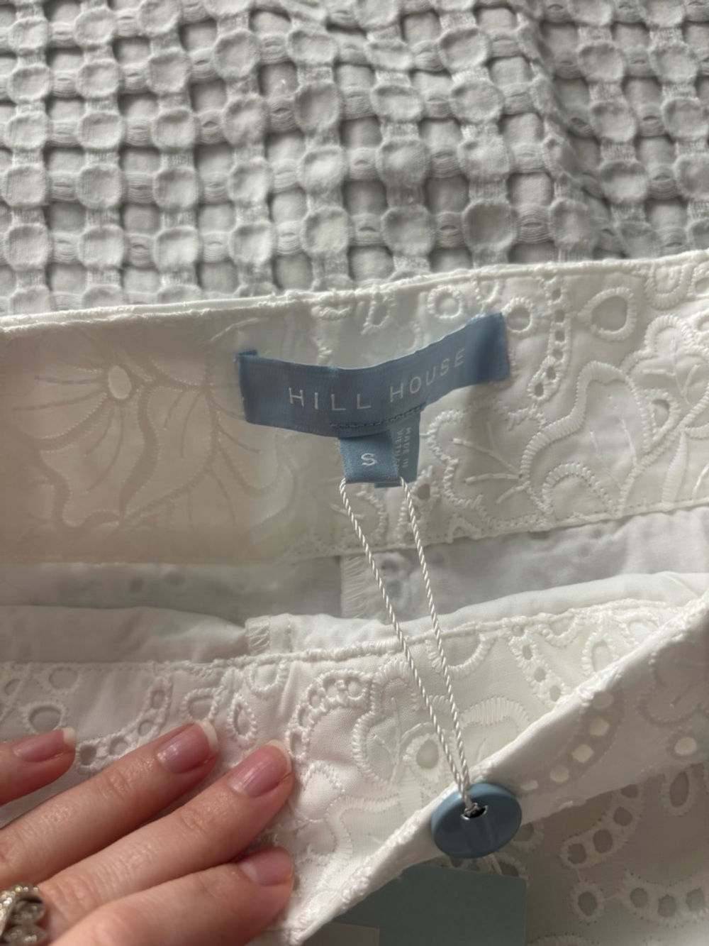 Hill House The Lisette Short - White Broderie - OBO! - Picture 5 of 6